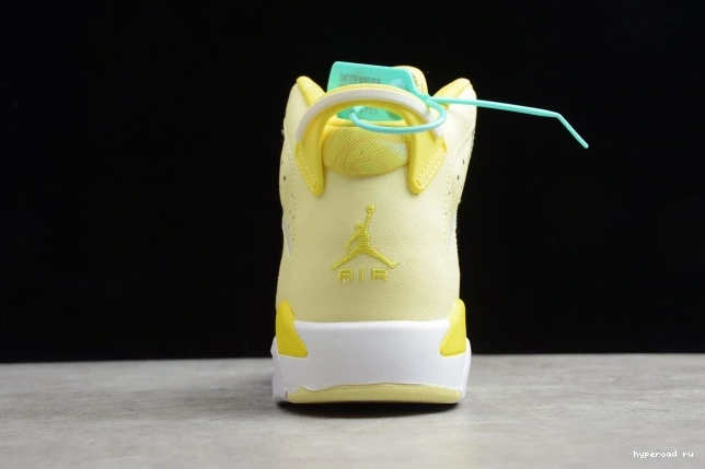 Air Jordan 6 Yellow Floral 543390-800 (GS) Dynamic Retro 1001